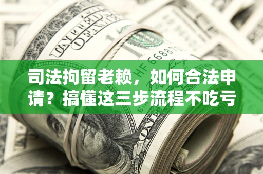 武汉司法拘留老赖，如何合法申请？搞懂这三步流程不吃亏！