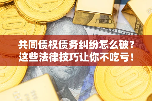 武汉共同债权债务纠纷怎么破？这些法律技巧让你不吃亏！