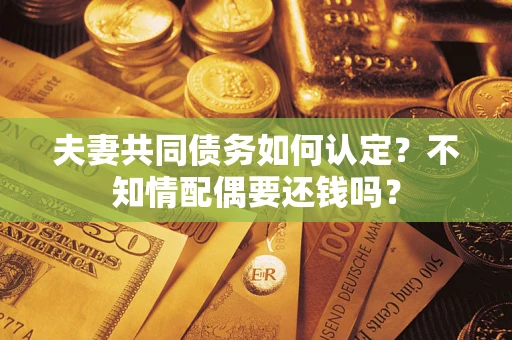 武汉夫妻共同债务如何认定？不知情配偶要还钱吗？