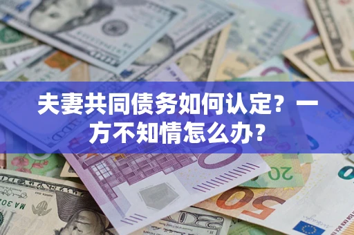 武汉夫妻共同债务如何认定？一方不知情怎么办？