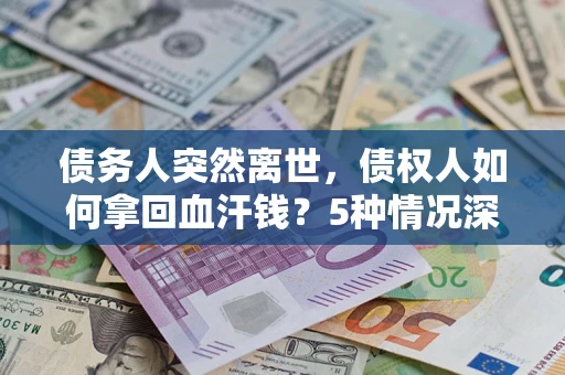 武汉债务人突然离世，债权人如何拿回血汗钱？5种情况深度解析