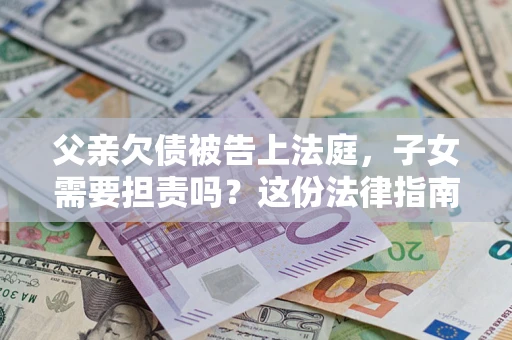 武汉父亲欠债被告上法庭，子女需要担责吗？这份法律指南必须看完