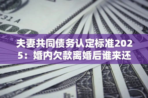 武汉夫妻共同债务认定标准2025:婚内欠款离婚后谁来还? 武汉夫妻共同债务认定标准2025:婚内欠款离婚后谁来还?