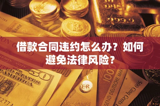 武汉借款合同违约怎么办？如何避免法律风险？
