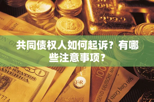 武汉共同债权人如何起诉？有哪些注意事项？