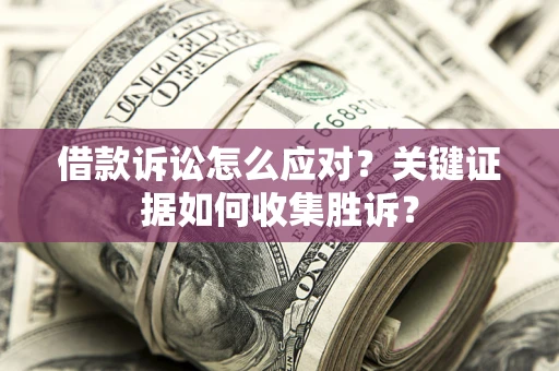 武汉借款诉讼怎么应对？关键证据如何收集胜诉？