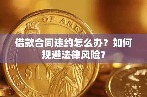 武汉借款合同违约怎么办？如何规避法律风险？