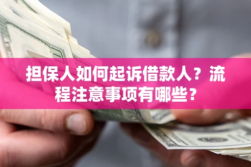 武汉担保人如何起诉借款人？流程注意事项有哪些？